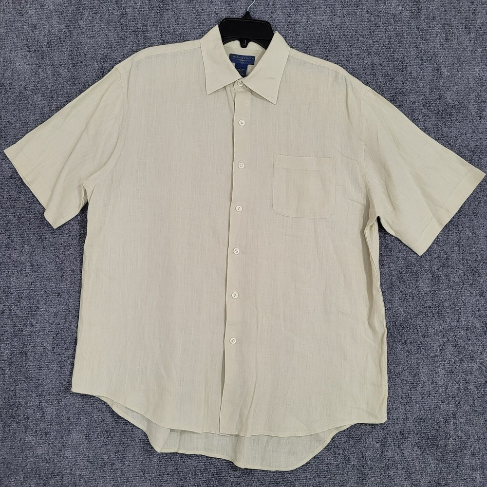Joseph And Lyman Italian Linen Shirt Mens Large Button Up‎ Joseph & Lyman